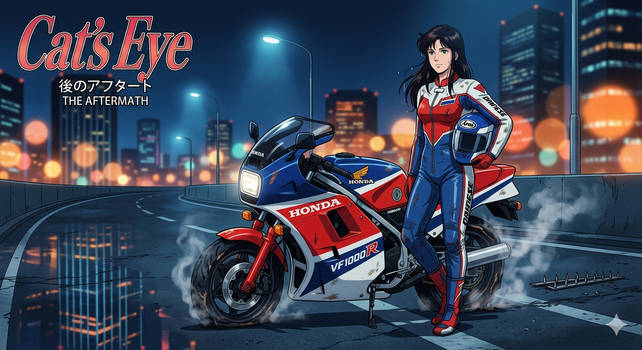 Cats eye anime flat tires