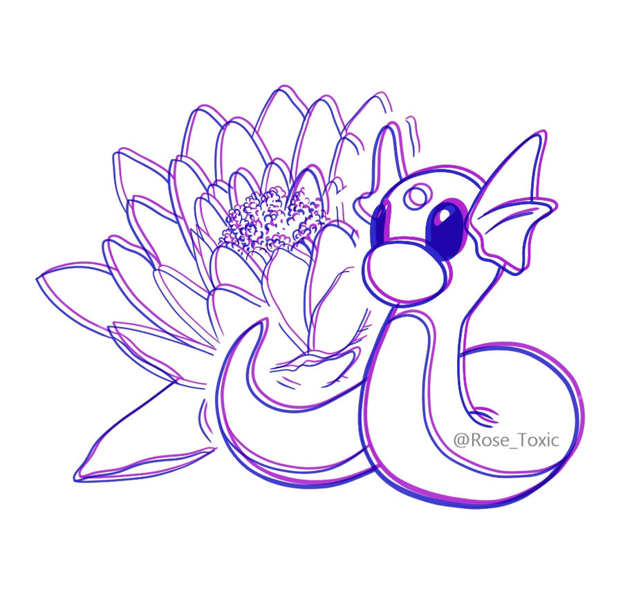Dratini Tattoo Design Rose by RoseToxicTattoos on DeviantArt