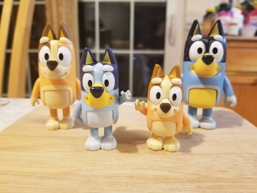 Bluey and Family 4-Pack Figurine Toys by BowerFan on DeviantArt