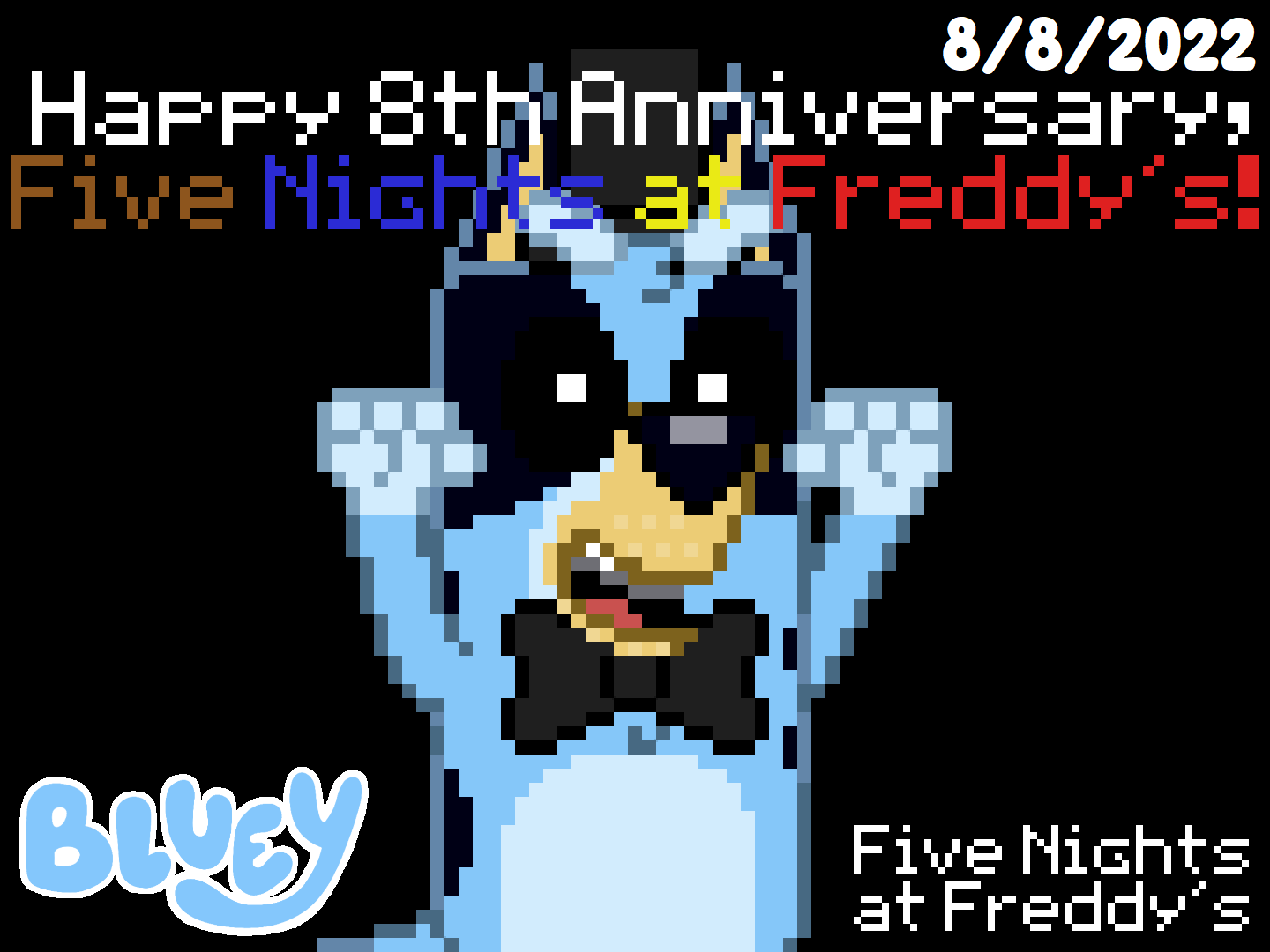 FNAF 8th AnniversaryThank You!!! by Fredluestudios2021 on DeviantArt