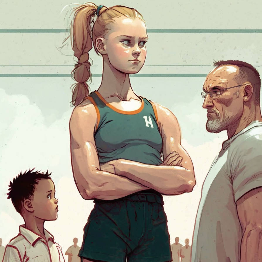 003 Much Taller And Athletic 12-year-old Girl Talk by AngusDeker on ...