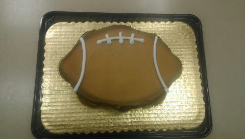 Football Cupcake Cake