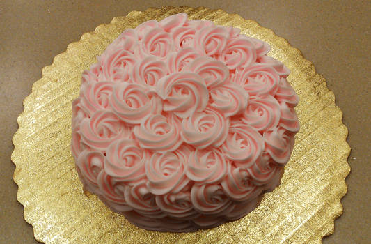 Pink Rose Cake