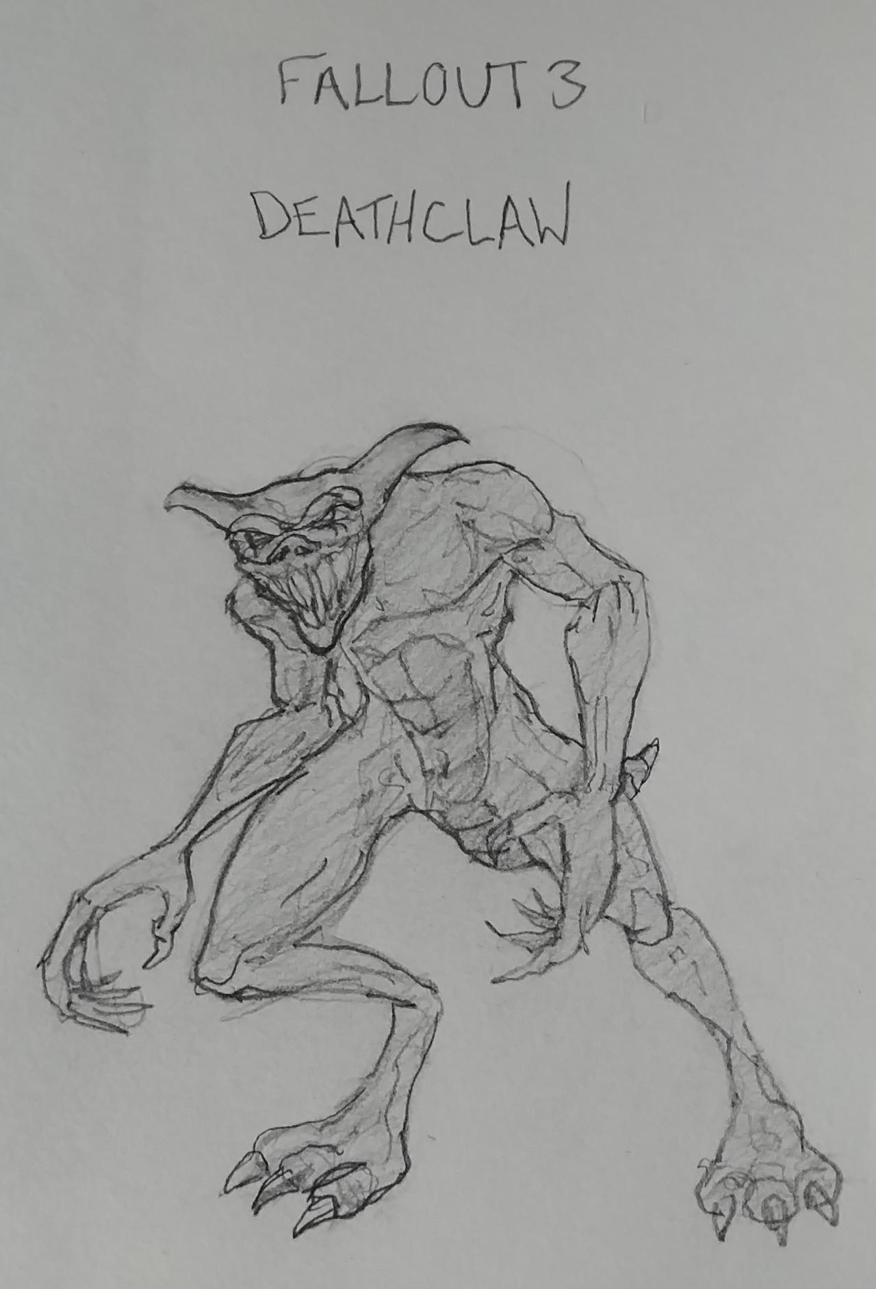 Deathclaw Inflation Deviantart Deathclaw Fallout 3 by Larkimy on DeviantArt
