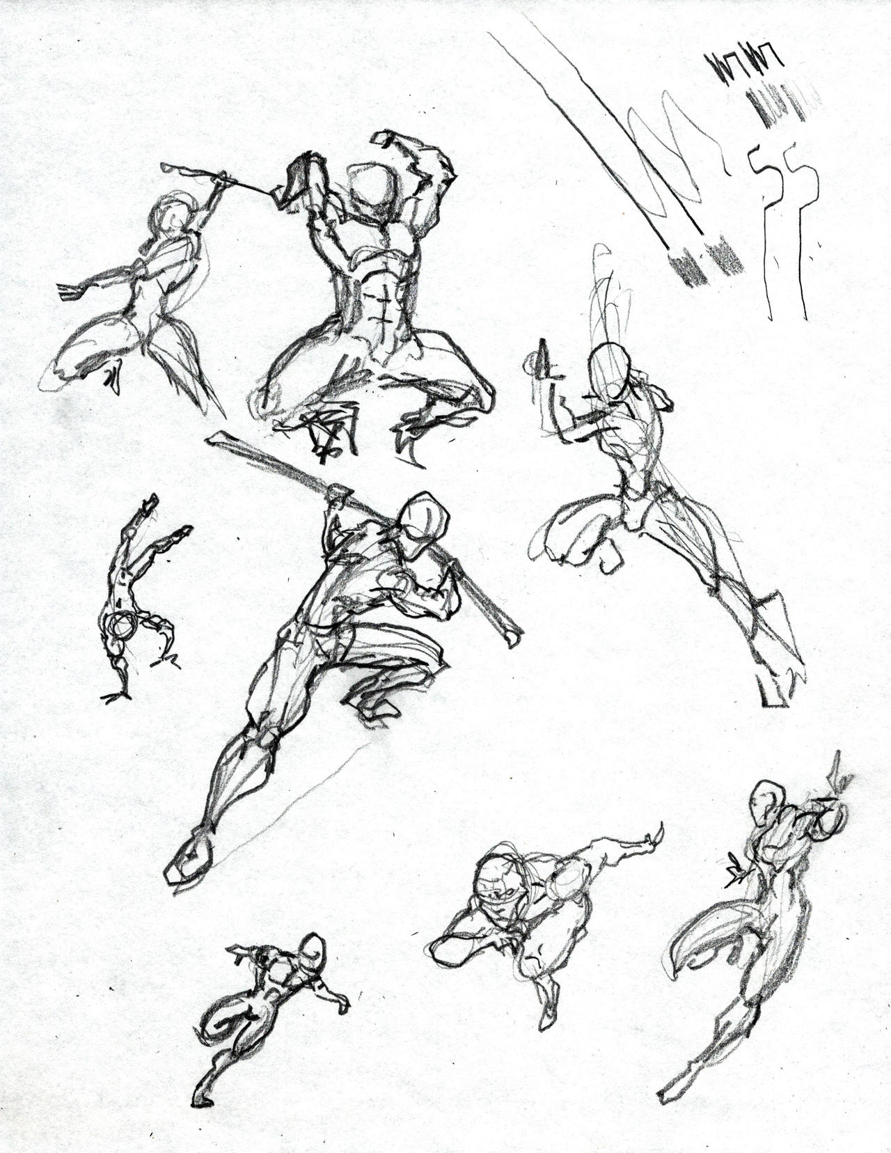Dynamic Poses 01 by Larkimy on DeviantArt