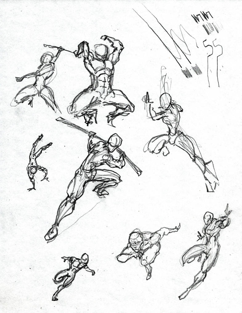 Dynamic Poses 01 by Larkimy on DeviantArt