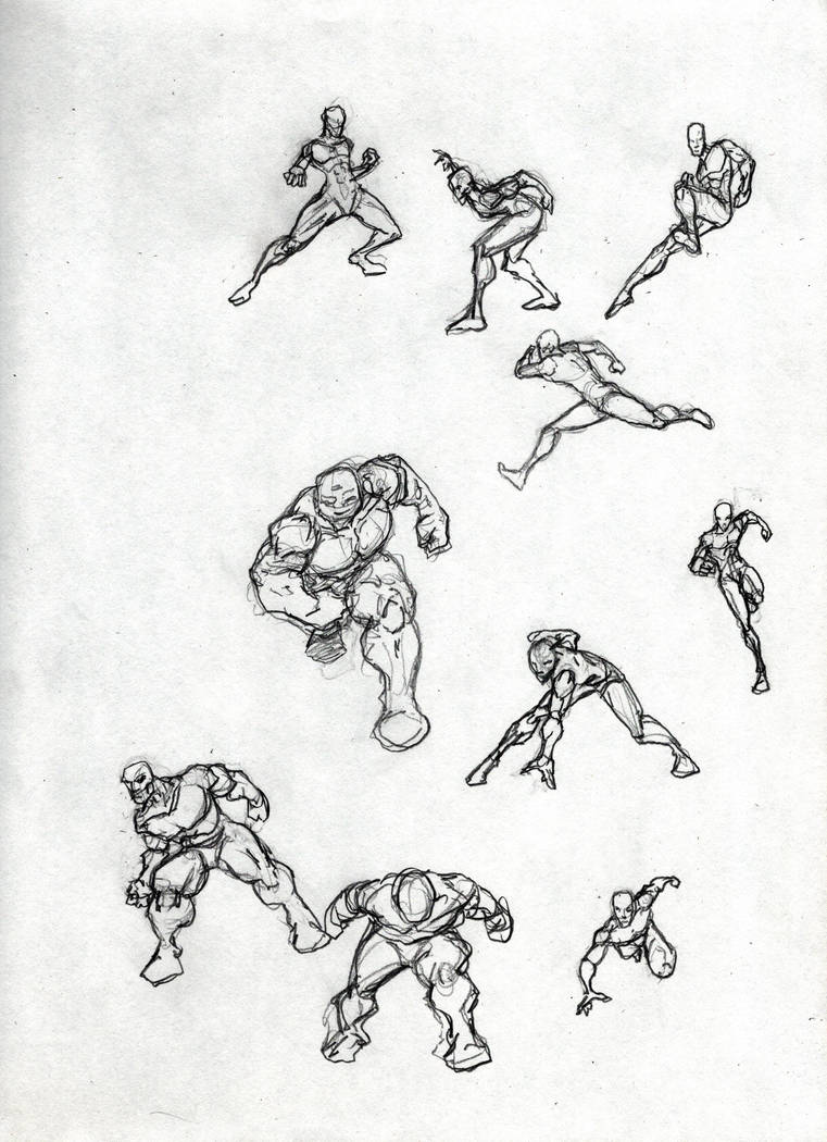 Dynamic Poses 09 by Larkimy on DeviantArt