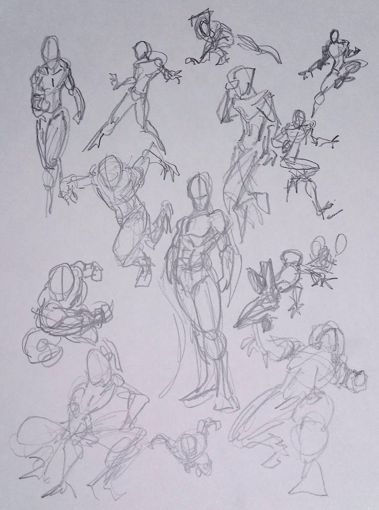 Dynamic Poses 13 by Larkimy on DeviantArt