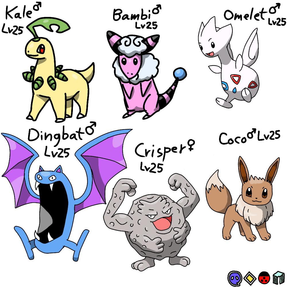 My Pokemon Nuzlocke Team Gym 4 By Zorathetwilightdrake On Deviantart