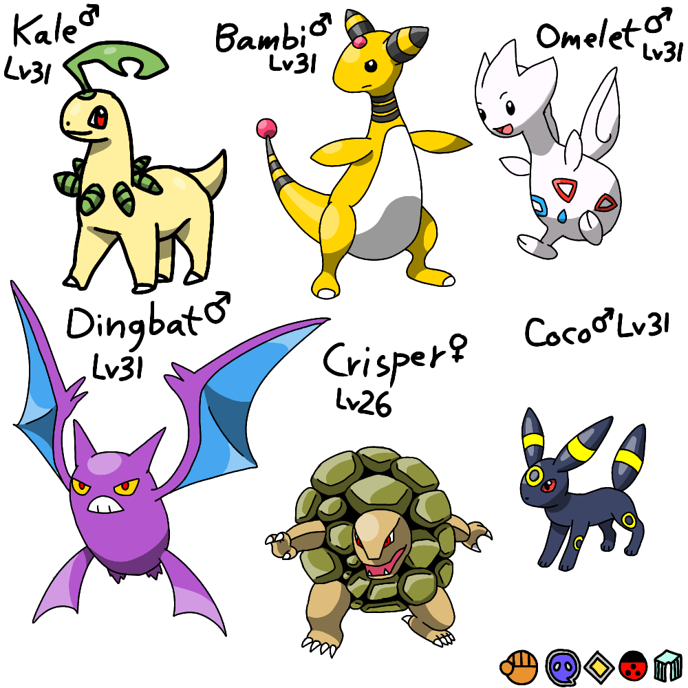 My Pokemon Nuzlocke Team Gym 5 By Zorathetwilightdrake On Deviantart