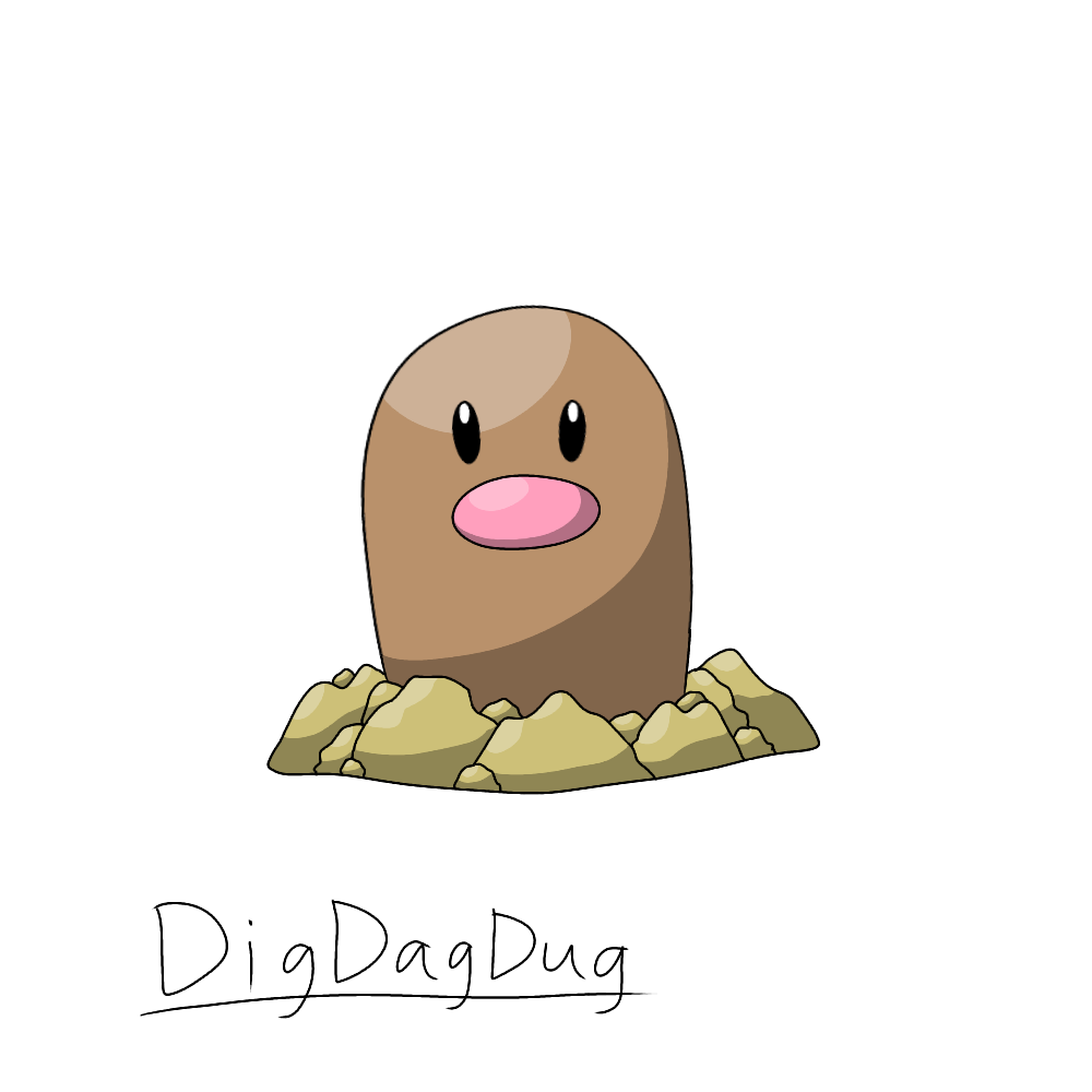 Diglett - #050 -  Pokédex