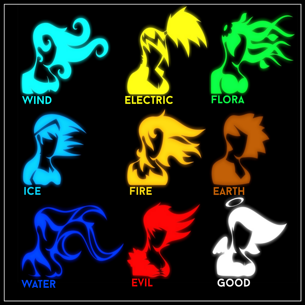 Female Element Vector Element Girls by GregorySilver on DeviantArt