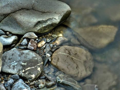 Rocks in the water