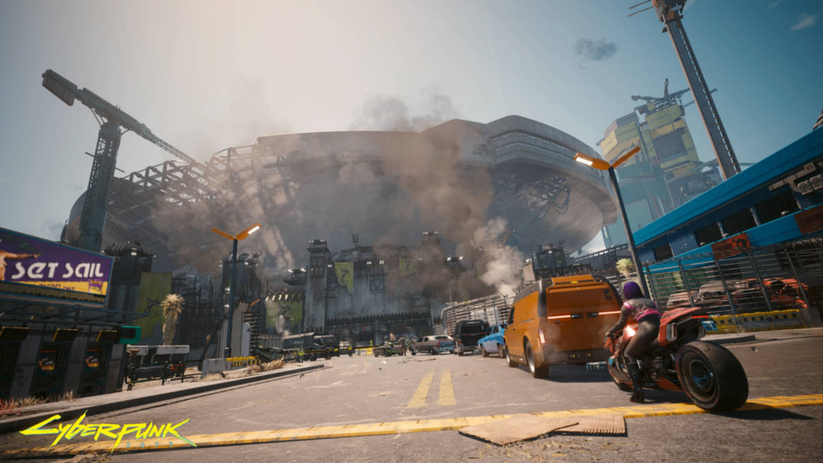 Entrance to Dogtown Cyberpunk 2077 by ComicArtifact on DeviantArt