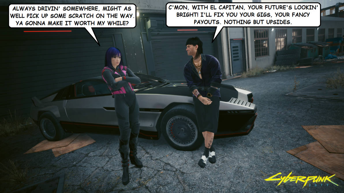 Vehicle Contracts from El Capitan Cyberpunk 2077 by ComicArtifact on