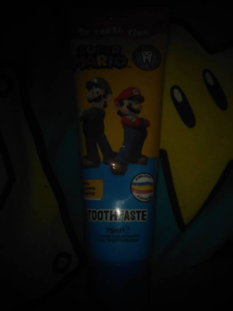 I've got Mario toothpaste by Ljwmario03 on DeviantArt