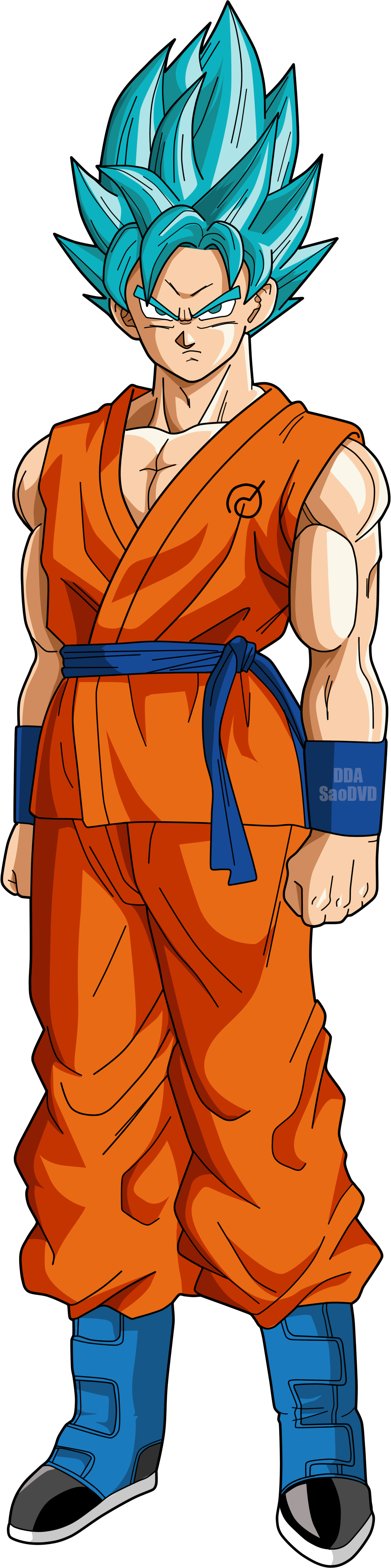 Goku FnF SSJ Blue Evolution Limit Breaker V1 by VectorxD115 on DeviantArt