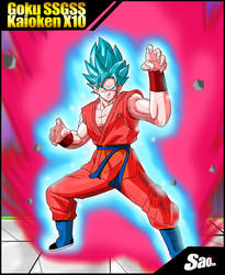 Goku SSGSS Kaioken X10