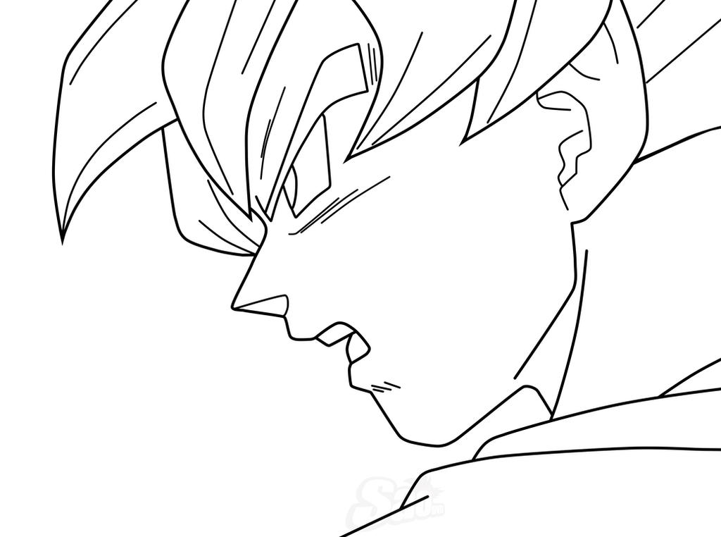 Goku Super Saiyan 5 Lineart by ChronoFz on DeviantArt