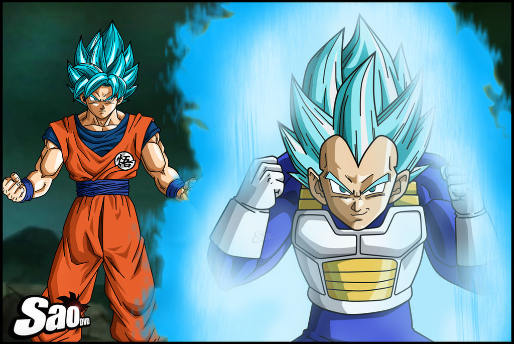  Goku y Vegeta SSJ Azul by SaoDVD on DeviantArt