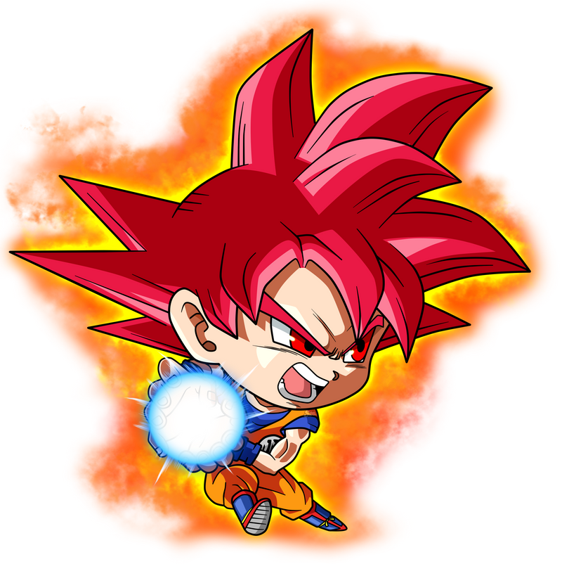 Goku SSJ God Chibi by SaoDVD on DeviantArt