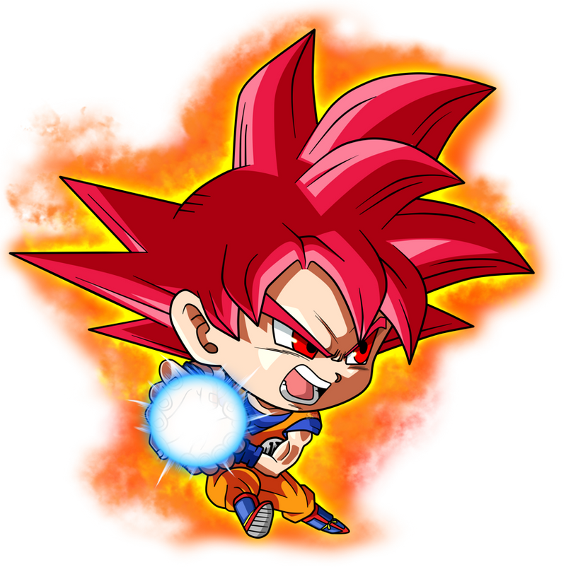 Goku SSJ God Chibi by SaoDVD on DeviantArt