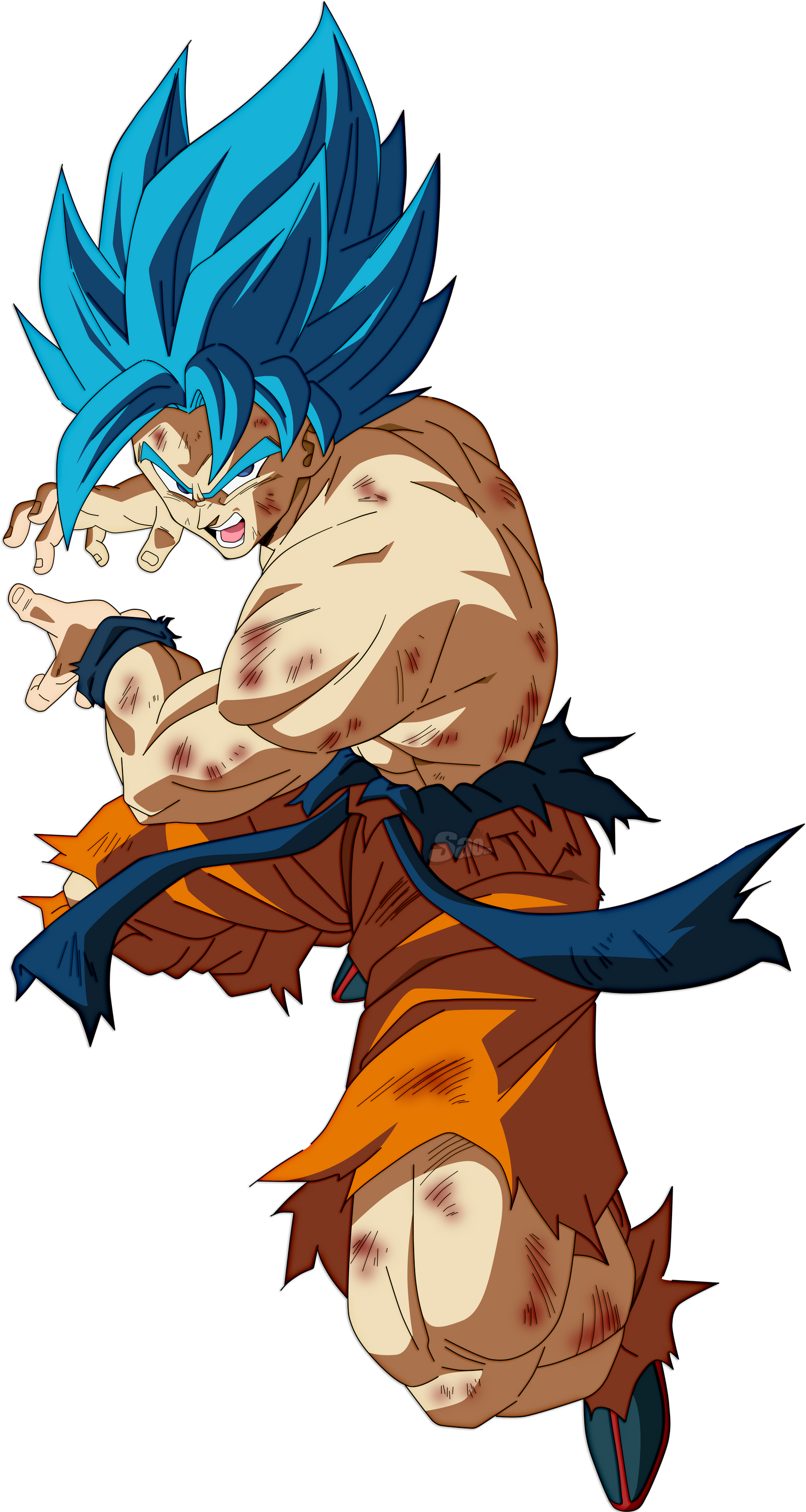 Goku Ssj Blue 2 by Lordevilgoku on DeviantArt