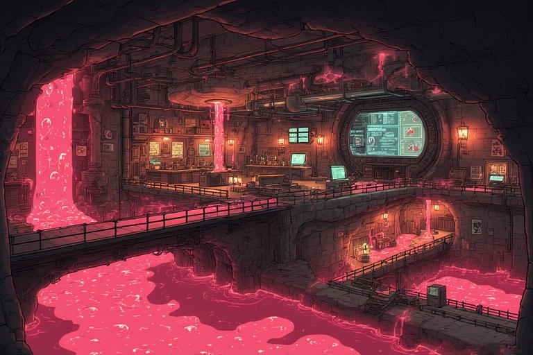 Slime Rant Base Mira Lumens Underground Slime Base 25 by 707cloud on DeviantArt
