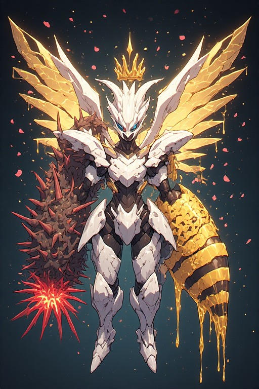 Queenbeemon Line my Omnimon Ceresmon Medium + QueenBeemon 5 by 707cloud on DeviantArt