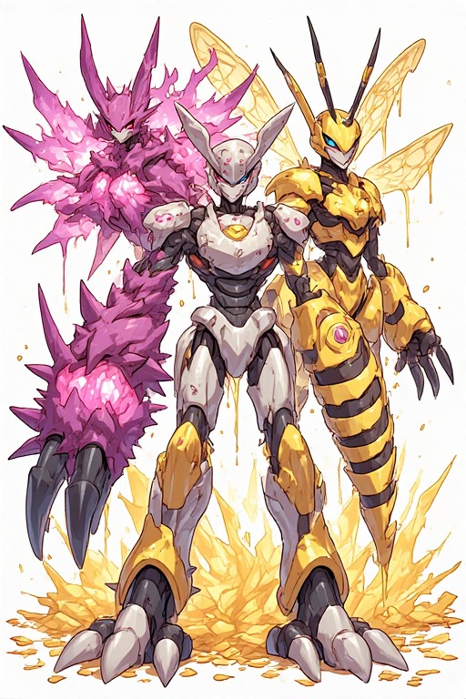Queenbeemon Line my Omnimon Ceresmon Medium + QueenBeemon 7 by 707cloud on DeviantArt