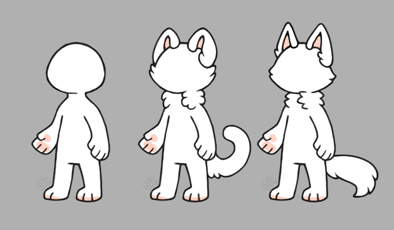 pics F2U Furry Base Chibi chibi lines f2u by omenaadopts on
