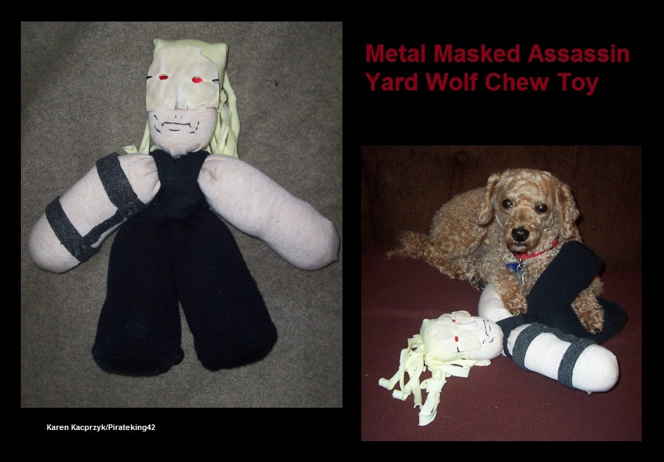 Metal Masked Assassin Chew Toy