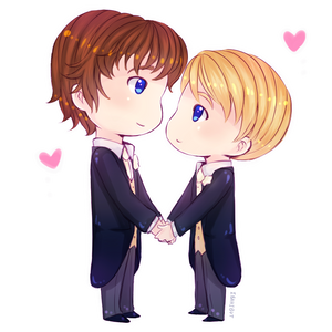 Chibi Johnlock Wedding