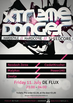 Xtreme Danger - DE FLUX - Flyer/Poster