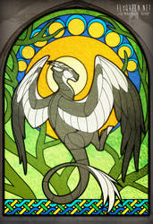 Forest Guardian Stained Glass Window [Commission]