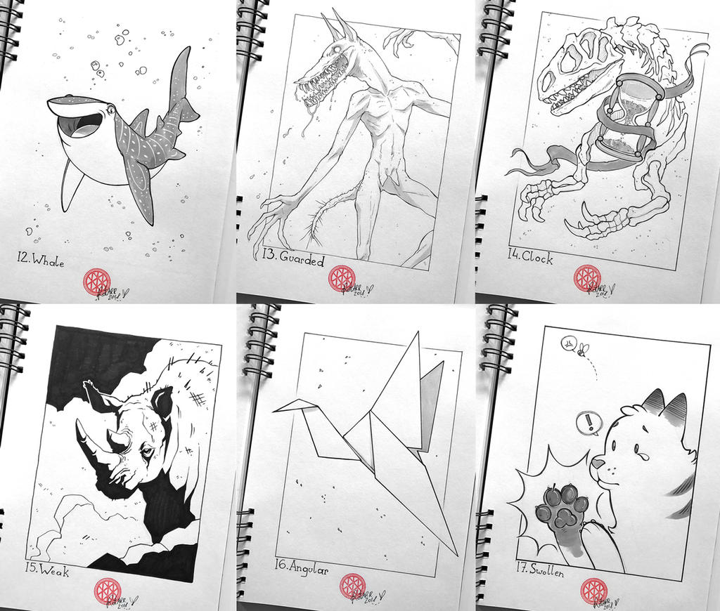 Inktober 2018 12-17 by FlyQueen