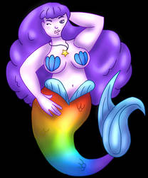 Body Positivity, LGBT Pride, Thick Rainbow Mermaid