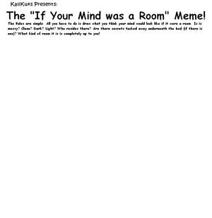 If Your Mind Was A Room Blank