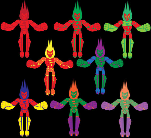 Pyronman Matrix pyroman color scemes by sporeman2 on DeviantArt