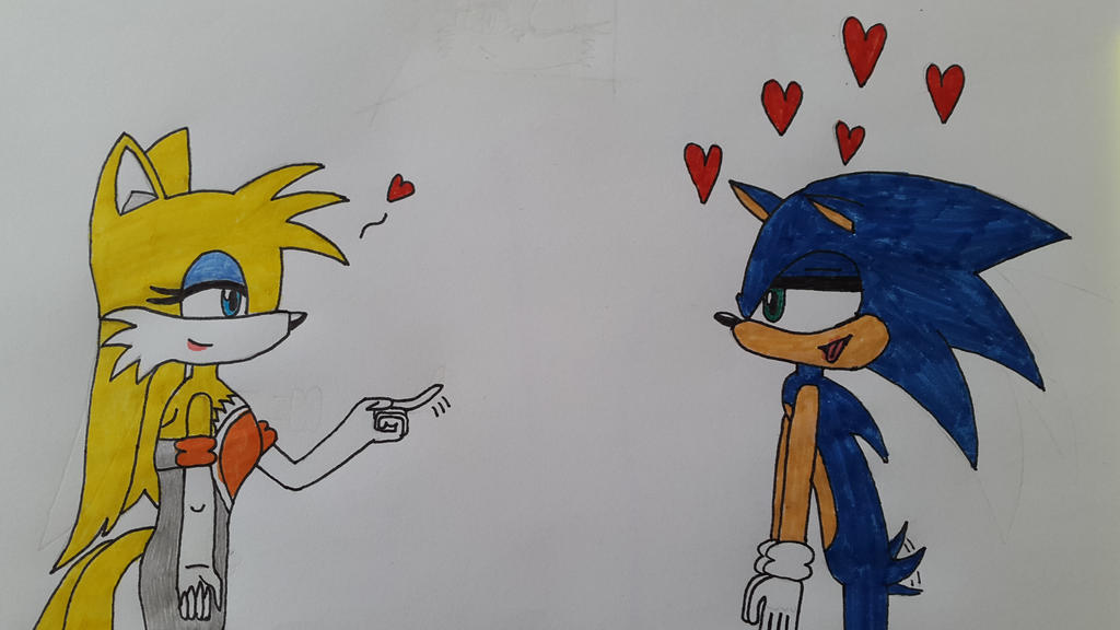 wallpapers Sonic In Rouge's Outfit tailsko seducing sonic in rouge s