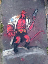 Hellboy on Slate