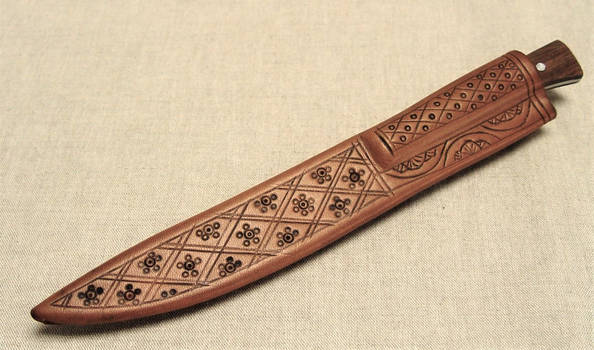 Medieval knife sheath