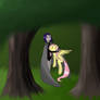 Timid Raven and Fluttershy