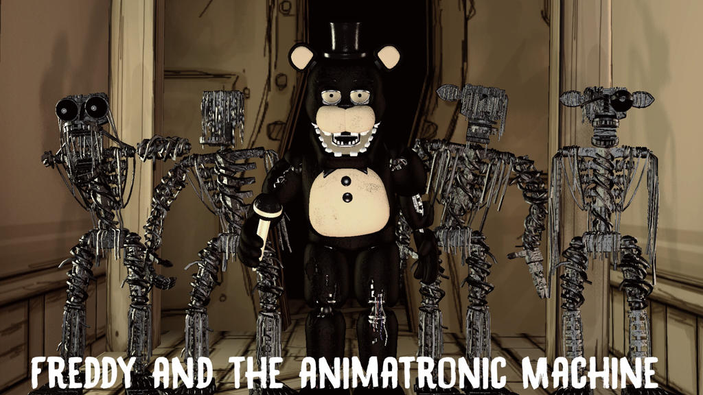 Freddy and the animatronic machine by TotallyArealroBot on DeviantArt