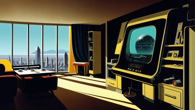 Vintage Sci-Fi Apartment - Home Computer