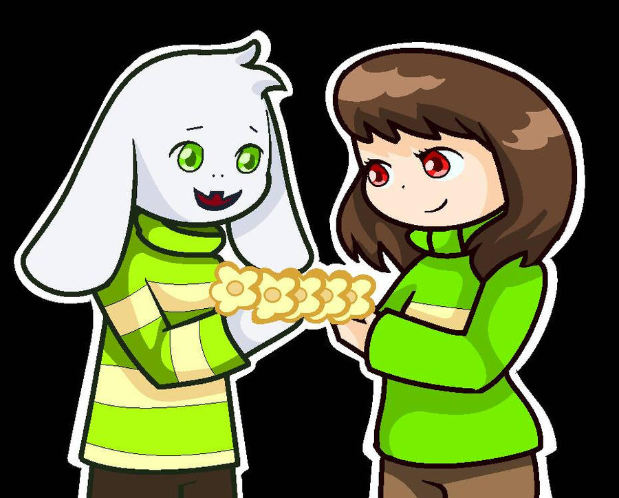 Asriel and Chara by PatritziaBMaria on DeviantArt