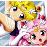 Sailor moon and sailor chibi moon