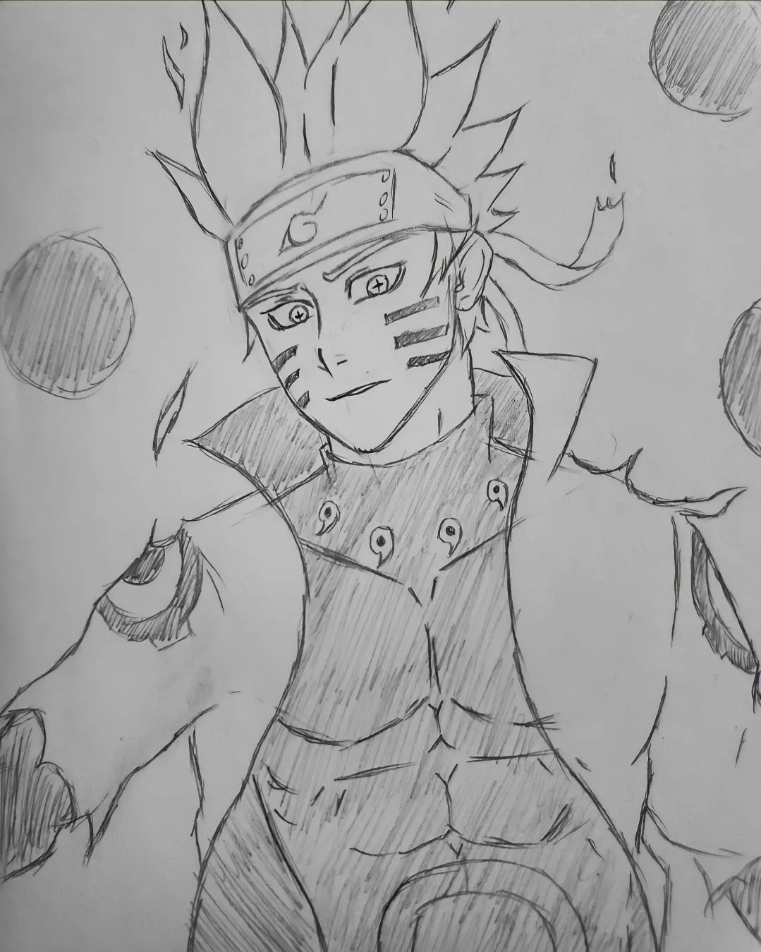 Drawing Pencil Art - Finished #narutosageofsixpath #drawing