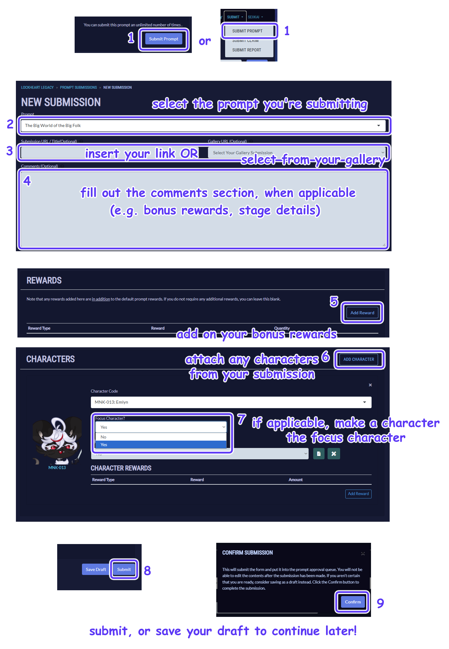Submitting Prompts Example