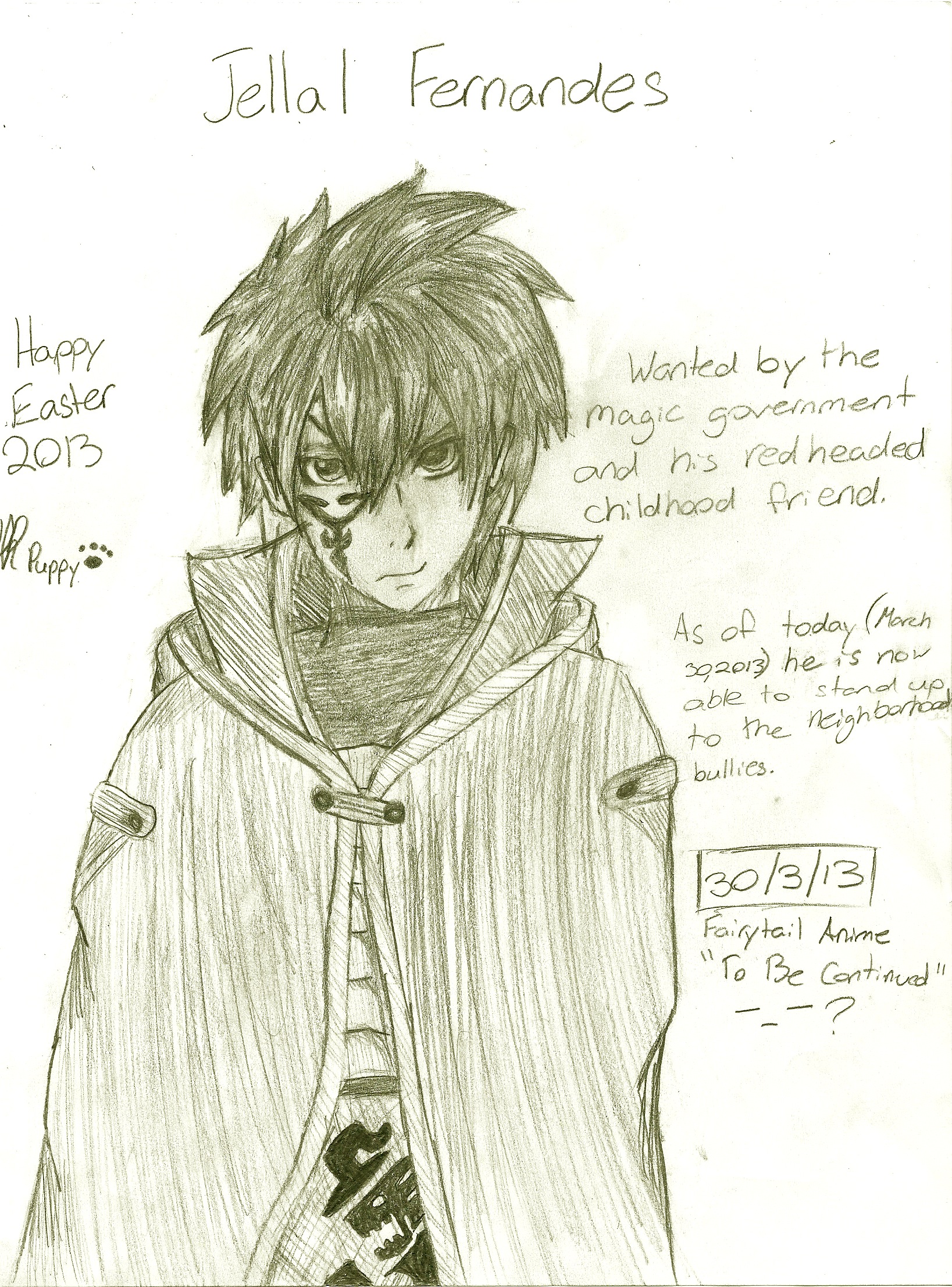 Jellal Sketch: Happy Easter